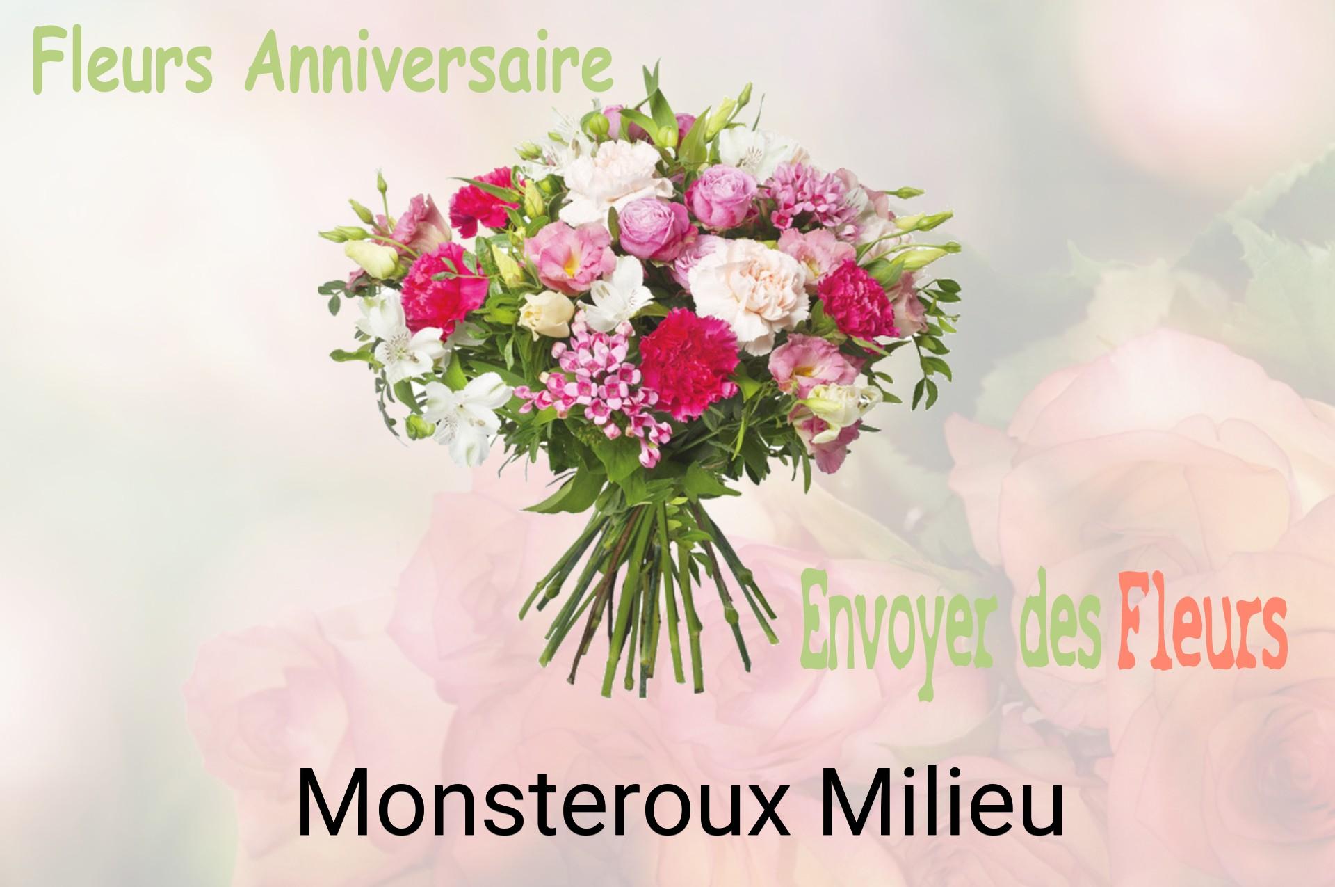 Bouquet de fleurs d’anniversaire livré à Monsteroux-Milieu