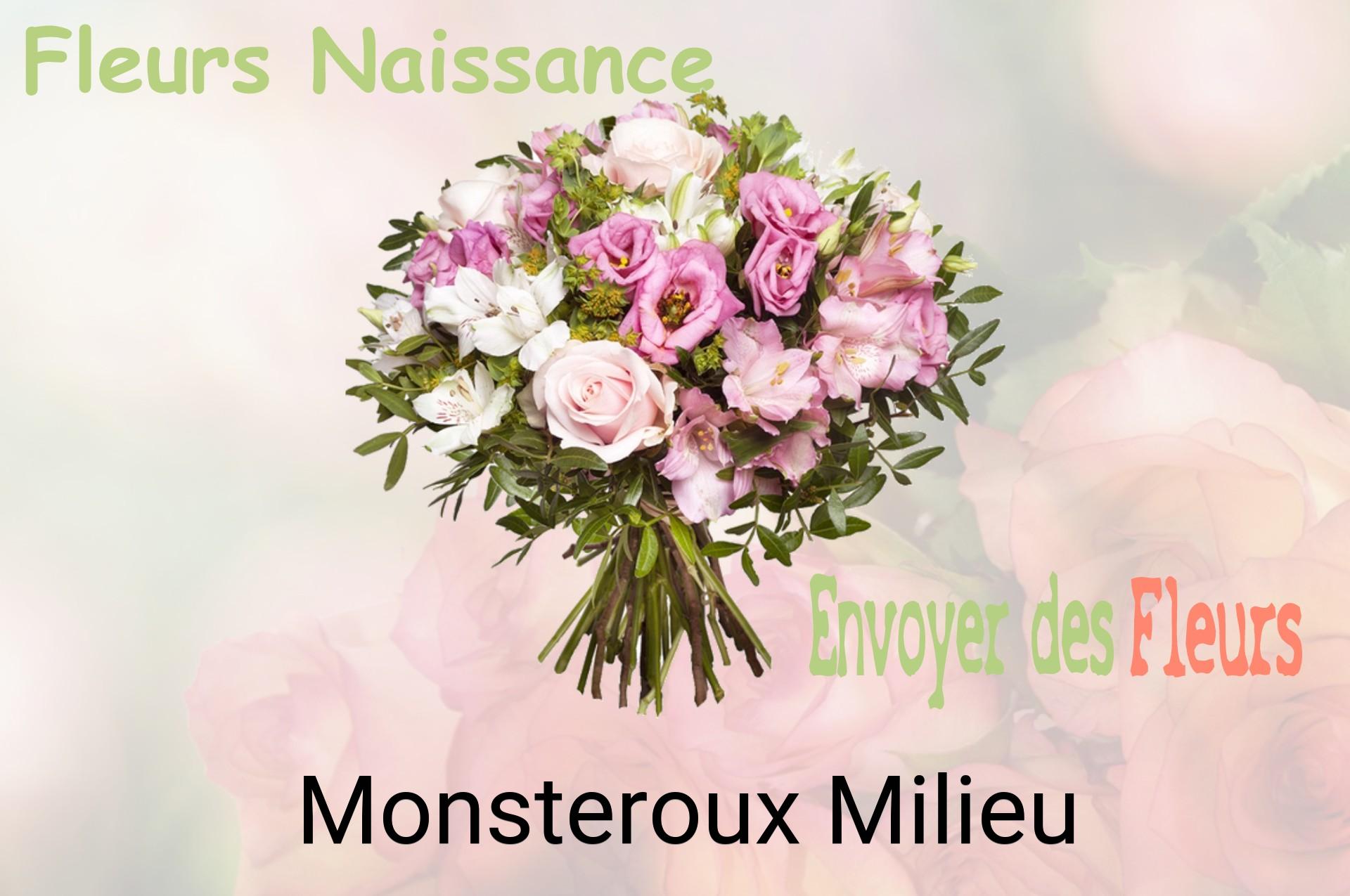 Bouquet de fleurs de naissance livré à Monsteroux-Milieu