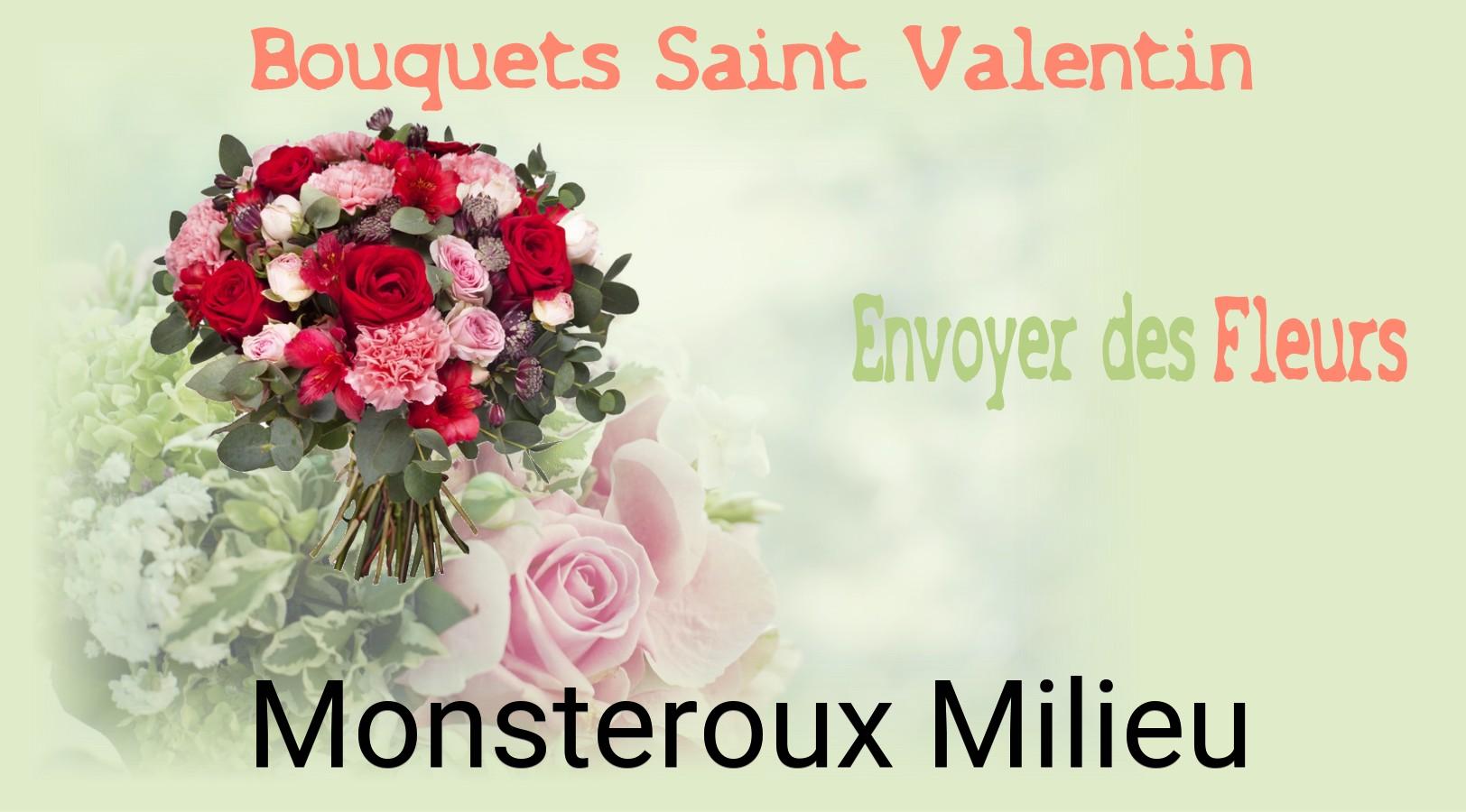 Roses de Saint-Valentin livrées à Monsteroux-Milieu